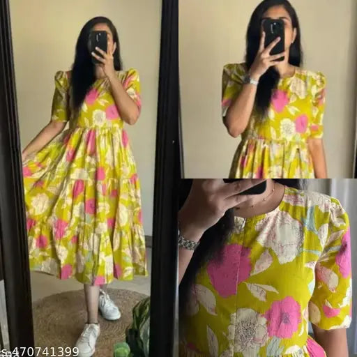 Women Party Wear Anarkali Kurti Long Gown Dress hustle basket