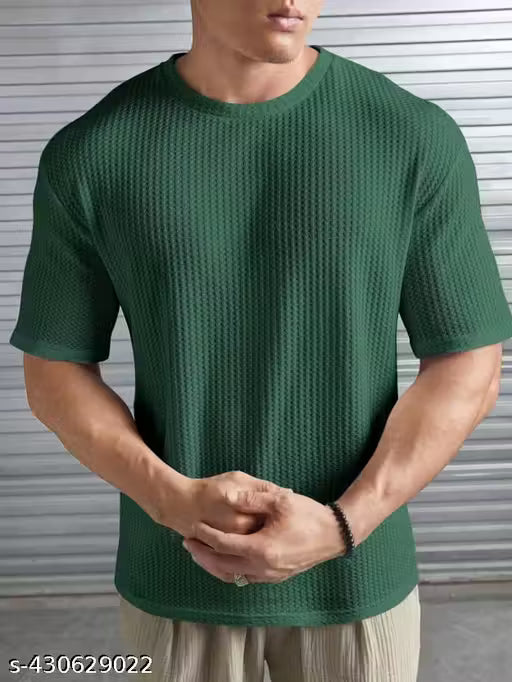 Elvesta Solid Self Design Oversized Tshirt for Men | Men Drop Shoulder Tshirts | Bagy Fit Men Tshirt (Copy) (Copy) hustle basket