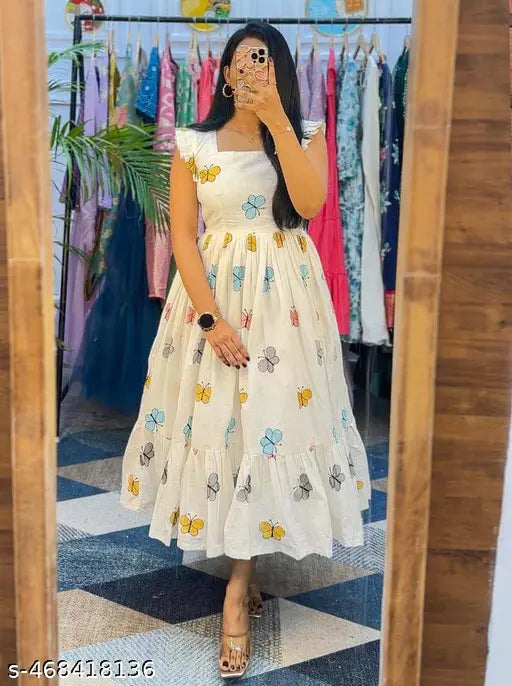 Stylish Western Frock || Dress for Parties || Butterfly's Western Frock || Fancy Attire For Party || Girl's & Women's Frock || #LAtest hustle basket