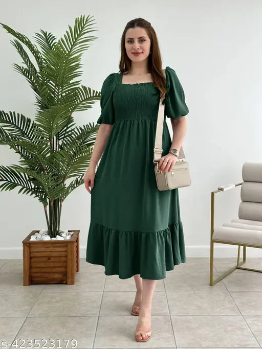 fancy gathered women dress & gown hustle basket