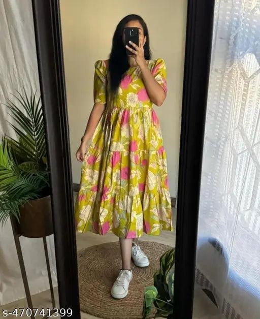Women Party Wear Anarkali Kurti Long Gown Dress hustle basket