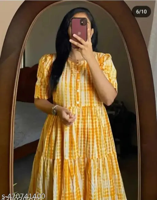 Women Party Wear Anarkali Kurti Long Gown Dress hustle basket