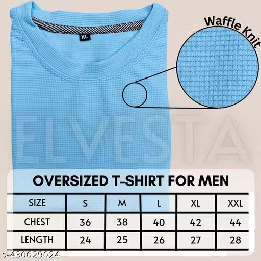 Elvesta Solid Self Design Oversized Tshirt for Men | Men Drop Shoulder Tshirts | Bagy Fit Men Tshirt (Copy) hustle basket