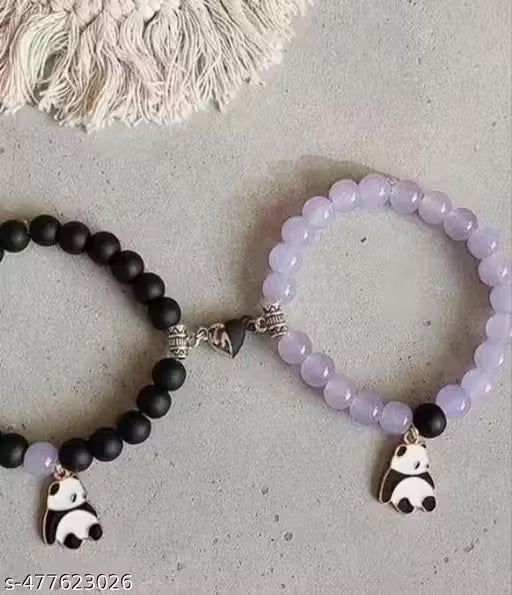 Panda magnetic matching bracelet hustle basket