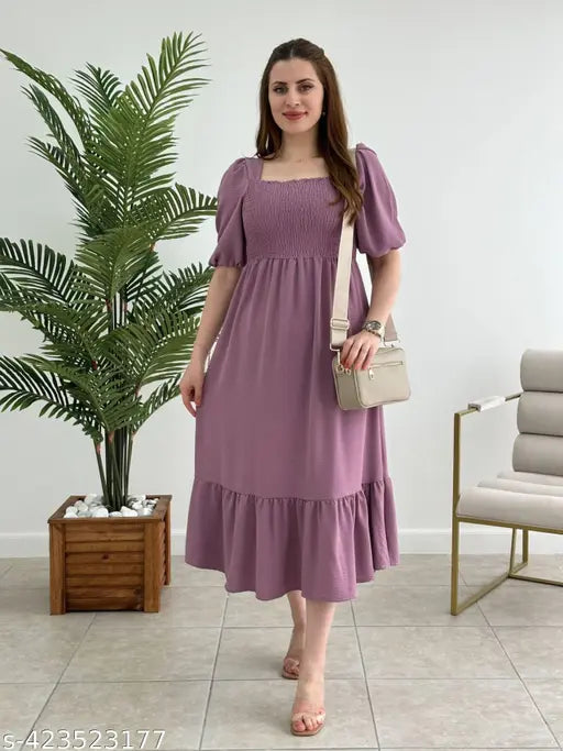 fancy gathered women dress & gown hustle basket