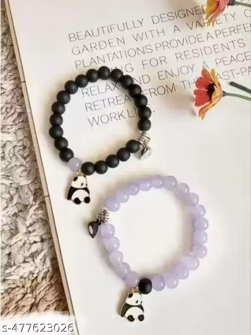 Panda magnetic matching bracelet hustle basket