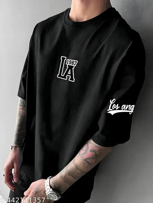 unisex Cotton Blend Oversize Tshirts hustle basket